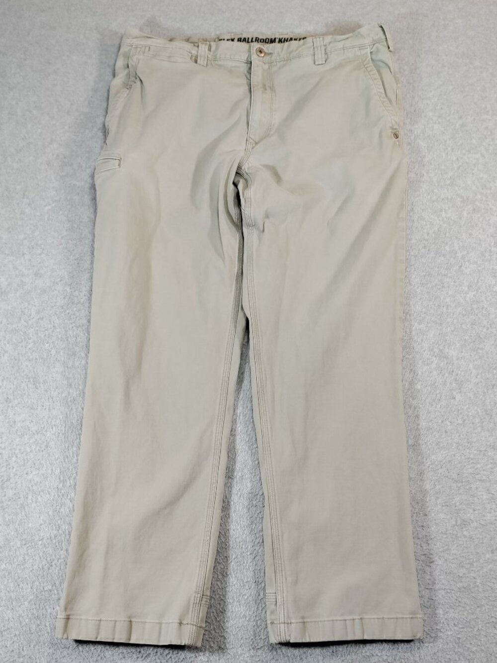 DuluthFlex Ballroom Khakis Mens 36x30 Tan Standard Fit Stretch Pants